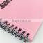 Custom logo print spiral notebook plastic PVC hard waterproof cover