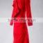 J--00103 red long sleeve muslim evening dress customized tassles o neck evening gown