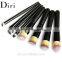 High Quality 7pcs Black Soft Synthetic Small Blending Foundation Concealer Brush