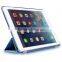 Ultra Slim Tri-Fold PU Leather Case with Crystal Hard Back Smart Stand Case Cover for iPad AIR 2