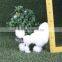 garden decorations stuffed lifelike poodle dog for sale
