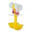 Feed Automatic Poultry Water Drinker Bird Coop Chicken Fowl Double Head Drinker