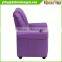 Contemporary Purple Vinyl Kids Recliner with Cup Holder and Headrest
