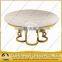 Popular flower design gold color coffee table