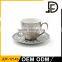 Silver Rim Cylindrical Espresso Cups Custom / Fine Porcelain Italy Coffee Cup Sets