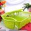 Wholesale useful plastic dish drainer for kitchen /colourful useful daily plastic dish rack