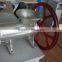 32#B cast iron meat mincer with wheel/pulley meat mincer