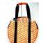 cutsomeized size logo Eco -friendly orange round travel duffle bag for women