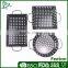 3pcs mini non-stick coated carbon steel custom design bbq accessory double handle grill
