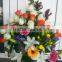 Artificial flower basket decoration, Show for wedding place, Shop open ceremony with PE material
