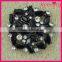 Fashionable Wholesale Elegant Black Metal Rhinestone Buttons for Garments WBK-1509