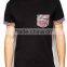 Custom High Quality Mens Printed Pocket T shirt