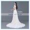 High Quality Italian Lace Cap Sleeve A Line Long Wedding Dress