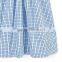 Children Boutique Cotton Frocks Designs Baby Blue Boat Smocked Dress Summer Kids Clothing