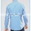 Small dri fit gingham check shirts long sleeve for men