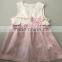 Handmade Baby Clothes Sleeveless Lace Belt Wholesale Girl Casual Kids Dress