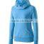 2018 High Quality Custom CVC Fleece New Design Fashion Blank Hooded Lady Hoody
