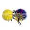 Myfur Real Fox Fur and Rex Rabbit Fur Ball Keychain Pineapple Fur Keychain