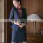 Custom Sample Office Uniforms Ladies Long Coat Design Women Office Suit