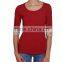 Women's Fashion 100% Cotton Half Sleeve Red Tee