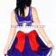 2017 Womens One Piece Sailor Moon Blue Cosplay skater dress wholesale