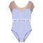 117141040 Division Half sleeve Printing Spandex Elegant Ballet Leotards