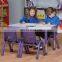 Preschool Square Table And Chairs Kids Billiard Table Colorful Kindergarten Classroom Furniture