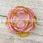 2 Color Burnt Edges Flowers Satin Flowers With Grilled Side Handmade Flower