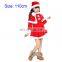 Long Sleeve Kid Santa Claus Suit and Dress for Christmas day, kids christmas party dresses