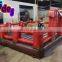 Flashing eyes Mechanical Inflatable bull rodeo with western inflatable mat