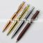 gold,silver, rose shiny polished color luxury promotion gift metal ball pen with diamonds
