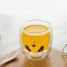 2018 Hot Sale Cartoon Popularity Bear Shape Double Wall Glass Cup Ins Popularity Cup For Coffee Milk Juice Mug