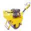 Road compact roller machine with  engine