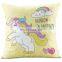 Custom cute unicorn velvet throw pillow case