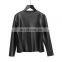 TWOTWINSTYLE PU Glossy Velvet Long Sleeve Basic Thick Warm Elastic T Shirts For Women