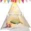 Kids Teepee Tent 100% Cotton Indoor & Outdoor Toddler Play House Eco-friendly Kids Toy Tent