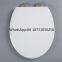 China factory soft close plastic d shape toilet seat