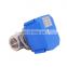 CWX60P 5v 3.6v 12v 24v 110v 220v 2 way   ss304 mini electric motorized water ball valve for water irrigation