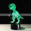 Jurassic Park LED Night Light 3D Dinosaur Lamp Battery Power Atmosphere Light Exhibition Kid Christmas Boy Gift Toy Animal