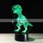 Jurassic park LED Night light 3D Dinosaur Lamp Battery Power Atmosphere Light exhibition Kid Christmas Boy Gift Toy Animal