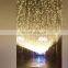 LED Icicle Holiday Light 5M 216 LEDs Curtatin String Lights Outdoor Waterproof Wire