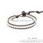 Latest men circle beads single bracelet men leather design bracelet XE09-0103
