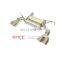 super racing tailpipe exhaust system for JEEP valve exhaust cat back with quad double tip