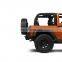 4x4 offroad New design Auto parts black steel rear bumper for Jeep Wrangler JK