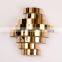 New products golden finishing unique design metal wall lamp for hotel villa home hospital wall decoration