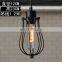 Retro industrial style iron grapefruit cage pendant light for decorate