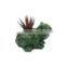 home decor custom animal frog shaped office desktop ceramic planter bowl for succulents