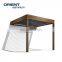 Modern Aluminum Pergola with Adjustable Louvered Gazebo for BBQ, Backyard,Party, Lawn,Garden
