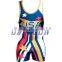 Custom design hot sell sublimation wholesale wrestling,pink sexy women wrestling singlet