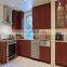 Melamine pre manufactured simple kitchen cabinet design sample